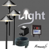 Kit de 3 Lanternes Lumineuses Extérieures LED Noires