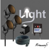 Kit 3 Spots Lumineux Noirs Réglables