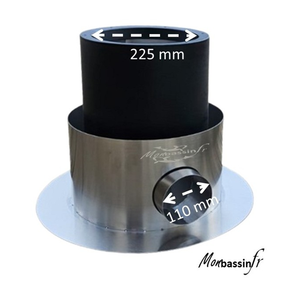 Skimmer professionnel en acier inoxydable