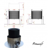 Skimmer professionnel en acier inoxydable