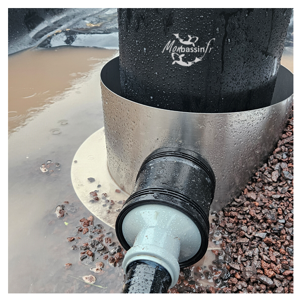 Skimmer professionnel en acier inoxydable