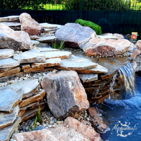 Pierre plate cascade beige