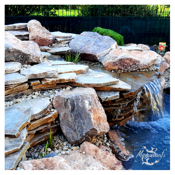 Pierre plate cascade beige