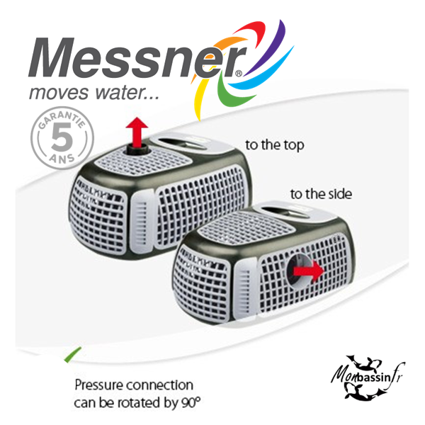 Pompe Bassin Messner eco-X2 - Ultra Économe 48W à 205W | Garantie 5 ans