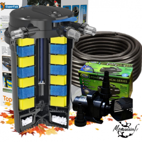 vue eclaté kit filtration pression - bassin pro