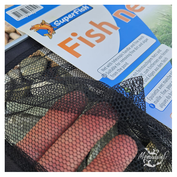 Épuisette Bassin 38x35cm Télescopique | MonBassin.fr