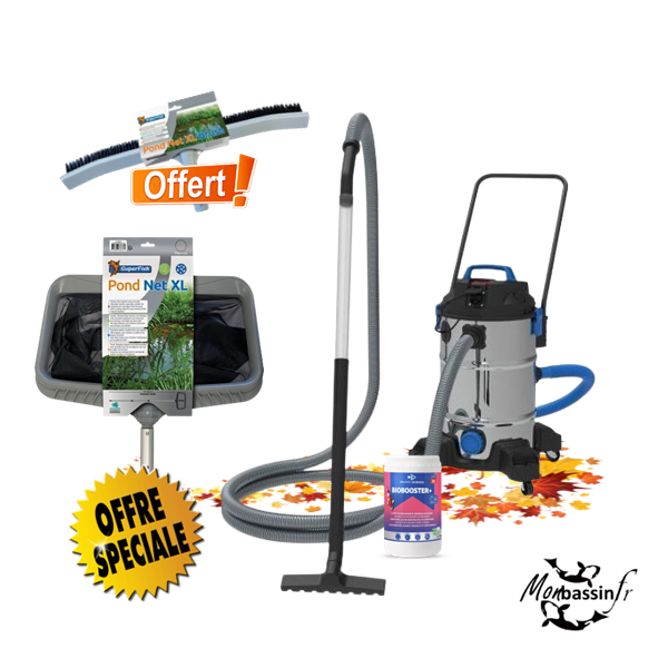 Pack Entretien Bassin Complet | Aspirateur 1200W + Kit Pro