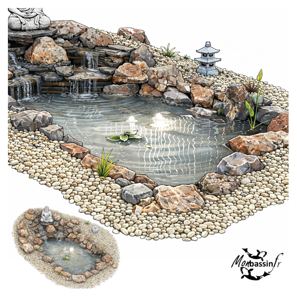 Pack Bassin et cascade 1500 Litres