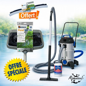 pack aspirateur et epuisette entretien pro bassin