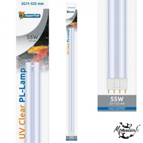 Néon UV 55W 2G11 SUPERFISH - Remplacement Bassin