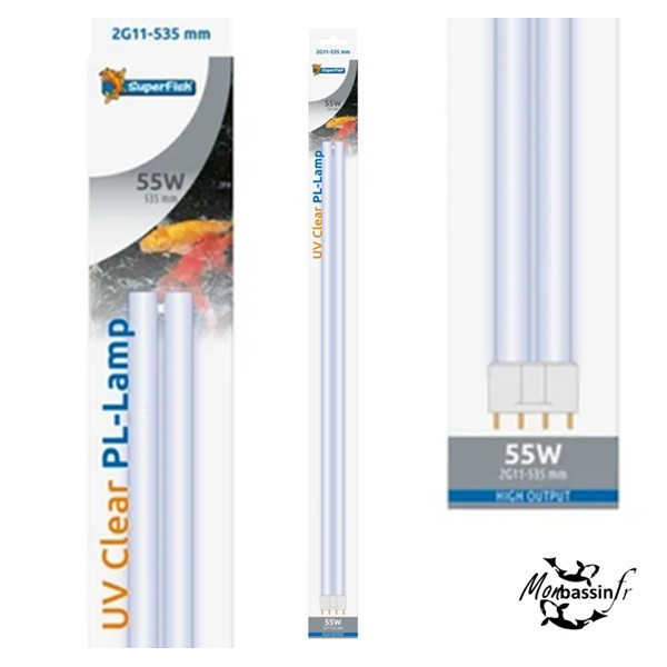 Néon UV 55W 2G11 SUPERFISH - Remplacement Bassin
