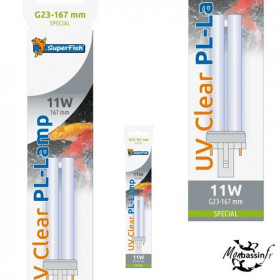 Néon UV 11W G23 SUPERFISH 167mm - Remplacement Bassin