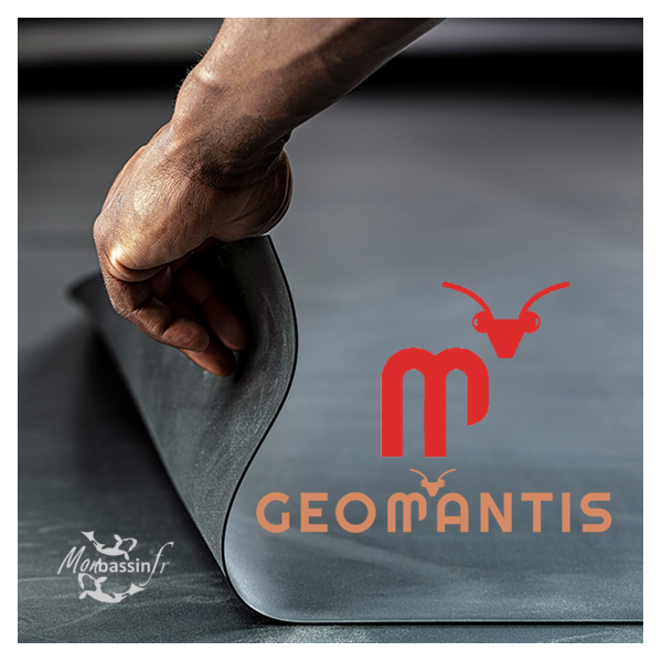 Bâche EPDM 7.62x61m GEOMANTIS 1.04mm - Rouleau Pro 465m²