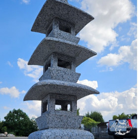 Lanterne Japonaise Kyoto 100 cm Granit - Jardin Zen Bassin | Nord