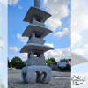 Lanterne Japonaise Kyoto 100 cm Granit - Jardin Zen Bassin | Nord
