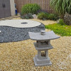 Lanterne Japonaise Kanjuji 80 cm Granit - Style Temple Bassin | Nord