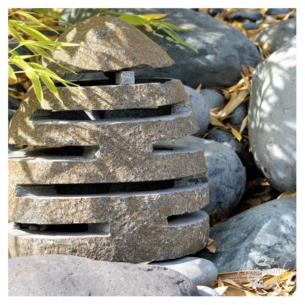 Lanterne Japonaise Niigata 30 cm Granit - Pagode Miniature | Bassin