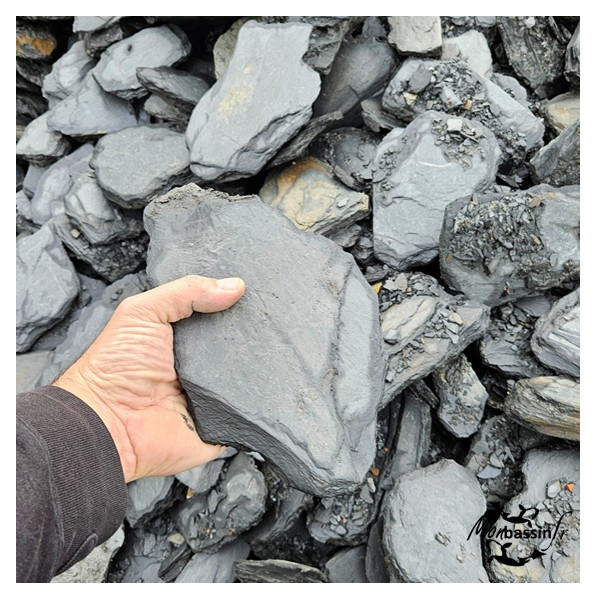 Ardoise Pilée 120+ mm - Dalles d'Ardoise Naturelle | MonBassin.fr