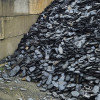 Dalles ardoise pilée 120 mm enrochement gris anthracite détail