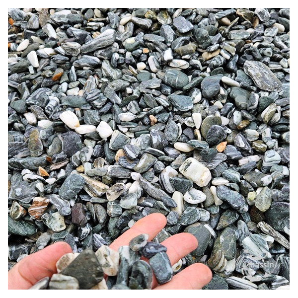 Galets Anatolia 10/30 mm - Galets Roulés Verts | MonBassin.fr