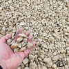 Gravier Versailles calcaire 10/20 mm gros plan texture concassée beige crème MonBassin