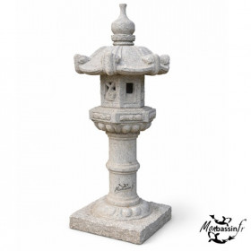Lanterne Kasuga 100 cm – Granit Massif Japonais | MonBassin.fr