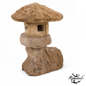 Lanterne Yamatoro 75 cm – Grès Rustique Japonais | MonBassin.fr