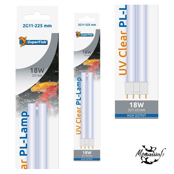 Néon UV 18W 2G11 SUPERFISH – Remplacement Stérilisateur Bassin