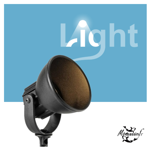 Spot jardin basse tension Raf Garden Lights – Projecteur 12V 1,8W blanc chaud