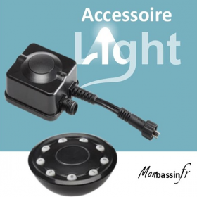 Télécommande + récepteur éclairage bassin 12V – Pilotez jusqu'à 9 spots à 40 mètres