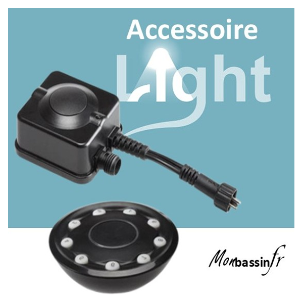 Télécommande + récepteur éclairage bassin 12V – Pilotez jusqu'à 9 spots à 40 mètres