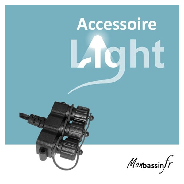 Répartiteur câble 3 sorties éclairage basse tension 12V