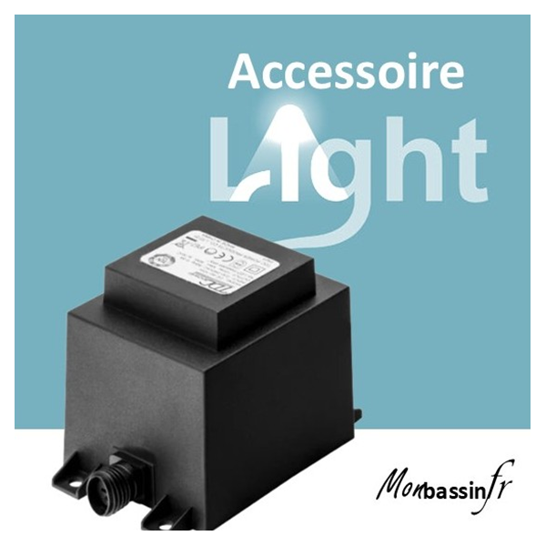 Transformateur 12V 24W éclairage jardin – IP44 extérieur