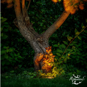 Spot encastré sol Rubum Zigbee RVB 12V – Projecteur montant connecté