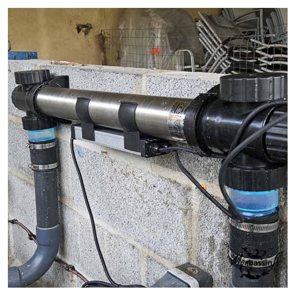 Stérilisateur UV 75W Inox Aquanova — installé — fonctionnel