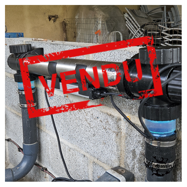 Stérilisateur UV 75W Inox Aquanova — installé — fonctionnel