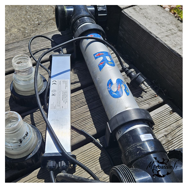 UV TRS 75W pour bassin – pièces détachées (néon, quartz, ballastre) – occasion