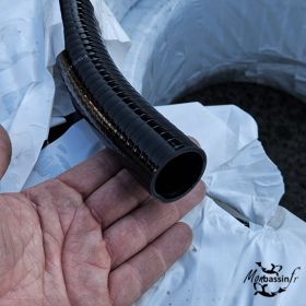 Tuyau souple renforcé 32 mm noir | Fabriqué en France | MonBassin.fr