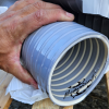 Tuyau souple 110 mm gris à enterrer | Sortie filtration bassin