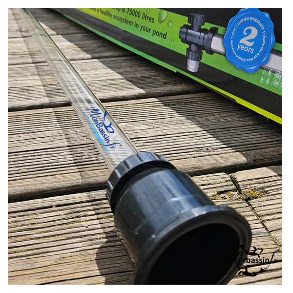 Tube quartz UV-C Aqua Nova NUV-75 – Pièce détachée stérilisateur bassin