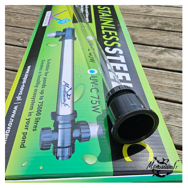 Tube quartz UV-C Aqua Nova NUV-75 – Pièce détachée stérilisateur bassin