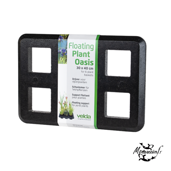 Support flottant plantes bassin Velda Oasis 30x40 – MonBassin.fr
