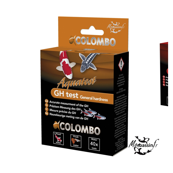 Colombo GH Test — Mesure dureté totale eau bassin (40 tests)