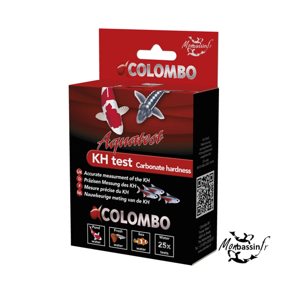 Colombo KH Test — Dureté carbonatée bassin (25 tests)