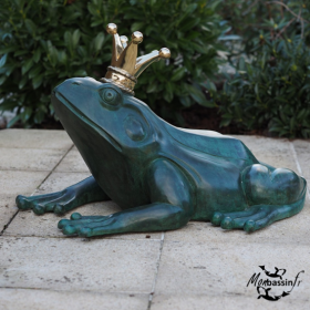 Statue Prince Grenouille Fontaine Bronze | MonBassin.fr