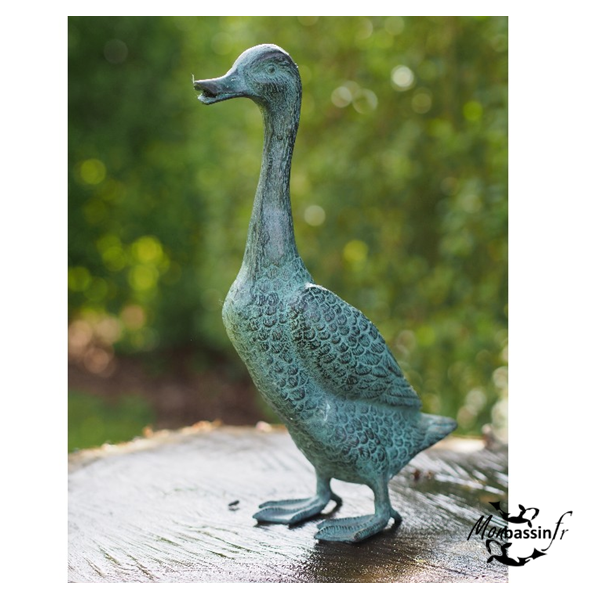 Statue Canard Bronze Bassin Jardin | MonBassin.fr