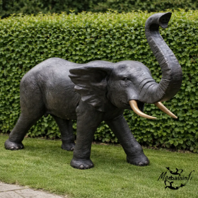 Statue Monumentale Éléphant Bronze Grandeur Nature | MonBassin.fr