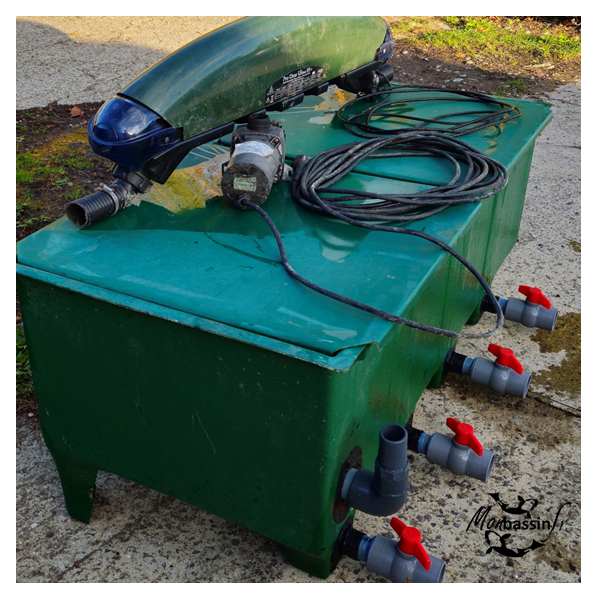 Filtre Edouna 4 chambres + pompe + UV 55 W occasion – 550 €