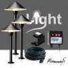 Baliser l'allée du bassin : kit 3 bornes lumineuses 12V