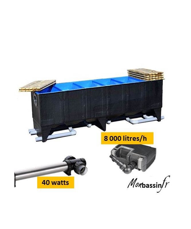 Étang Filtre Set CPF 15000 pression filtre 80 W ECO étang Pompe à 30000 L AquaOne nr20